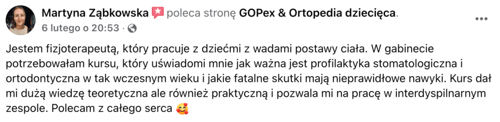 Opinia o kursie